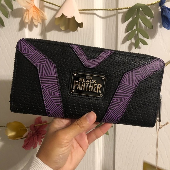 Loungefly Black Panther Backpack and Wallet - Picture 6 of 8